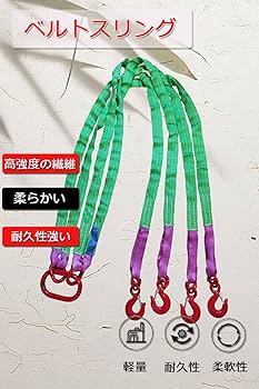 荷重3000kg長さ5ｍ幅8ｃｍスリングベルト8本セット 工場吊り具 ロープ hrs0120p050.jpg